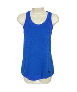 FILA Womens Sport Racerback Tank Top XS Blue Leopard Print Scoop Neck - $13.86
