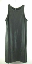 Tag Woman Black Faux Leather Dress Size 3 - £10.21 GBP