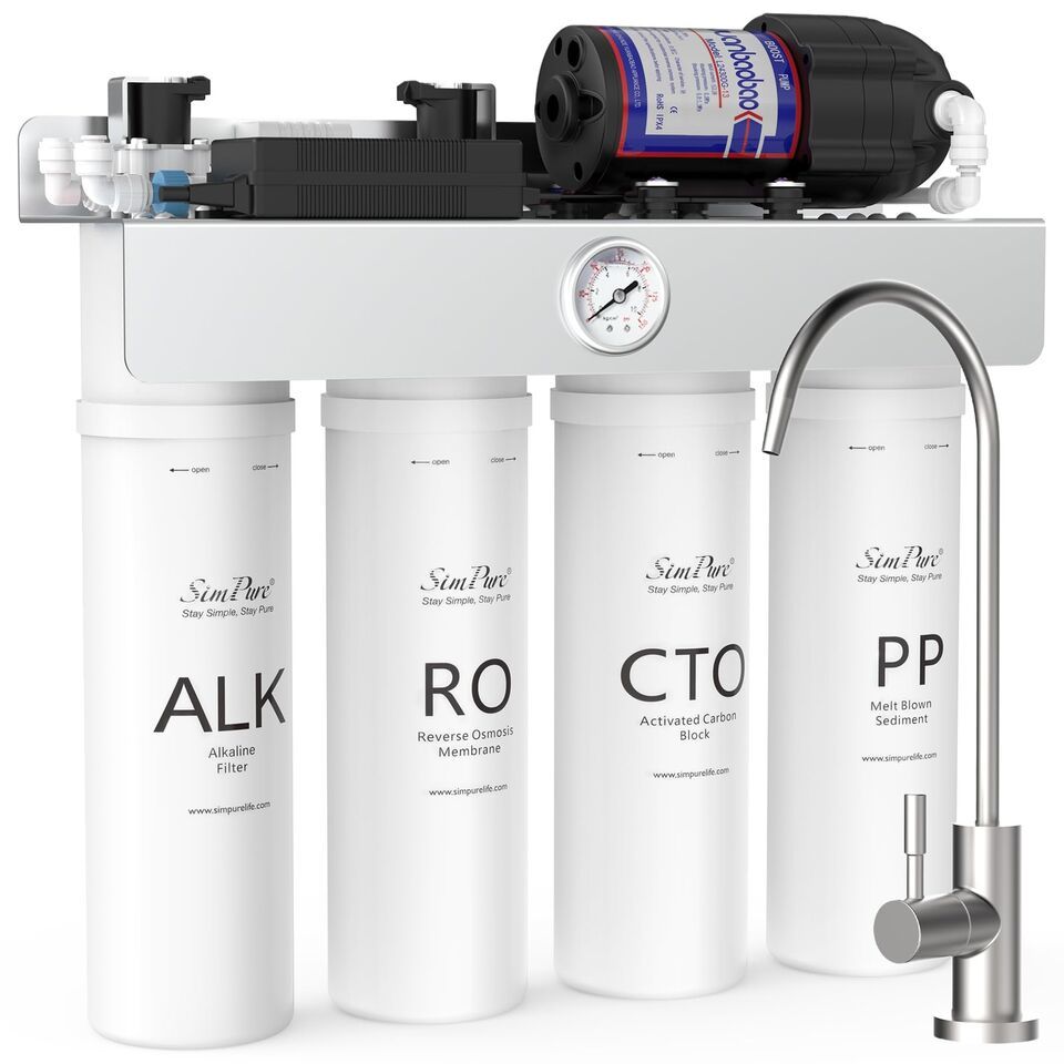 SimPure Alkaline UV Reverse Osmosis System NSF/ANSI 58 Certified Tankles... - $395.00