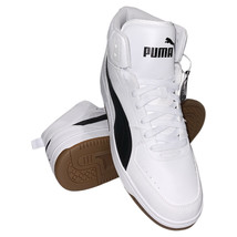 NWT PUMA MSRP $64.99 REBOUND JOY MEN&#39;S WHITE BASKETBALL SHOES SNEAKERS S... - £38.91 GBP