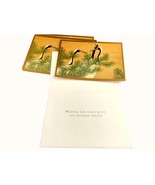 Vtg 1988 Kamisaka Sekka Cranes and Pine Trees Christmas Cards w Envelope... - £19.35 GBP