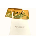 Vtg 1988 Kamisaka Sekka Cranes and Pine Trees Christmas Cards w Envelope... - $24.75