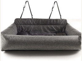 PupProtector Memory Foam Dog Car Bed - Gray Double Seat  - £99.04 GBP