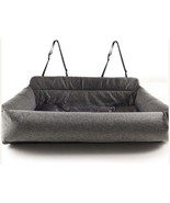 PupProtector Memory Foam Dog Car Bed - Gray Double Seat  - £98.81 GBP