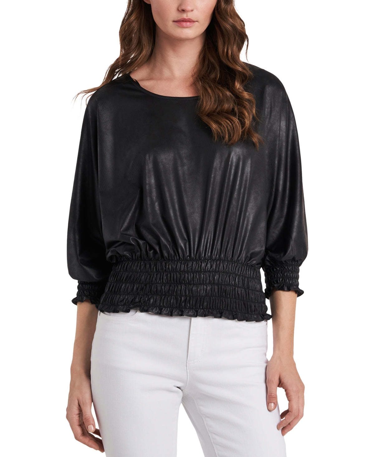 Vince Camuto Smocked-Hem Blouse, Size Xs Item image 2