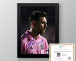 Lionel Messi Hand Signed Framed Photo, Autograph Authentic With COA - $269.00