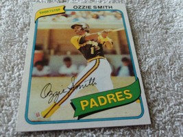  1980 Ozzie Smith # 393 Topps Padres Baseball ... - £292.88 GBP
