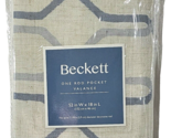 Beckett One Rod Pocket Valance 52x18in Fits 1⅛in Rod Ash Blue - £14.95 GBP