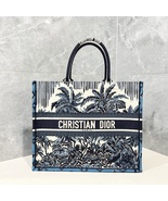 CHRISTIAN DIOR BAG PALM TREES EMBROIDERY LARGE BOOK TOTE - $1,600.00