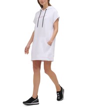 DKNY Womens Activewear Ombre Logo Hooded Sneaker Dress Color White Size ... - £62.23 GBP