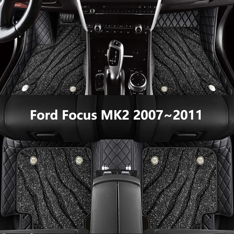 Custom Full Car Floor Mats For Ford Focus MK2 2007 2008 2010 2011 High-Q... - £192.69 GBP+