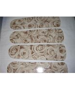 CUSTOM ROMANTIC ROSES &amp; SILVER SCRIPT CEILING FAN - $2,203.13 MXN
