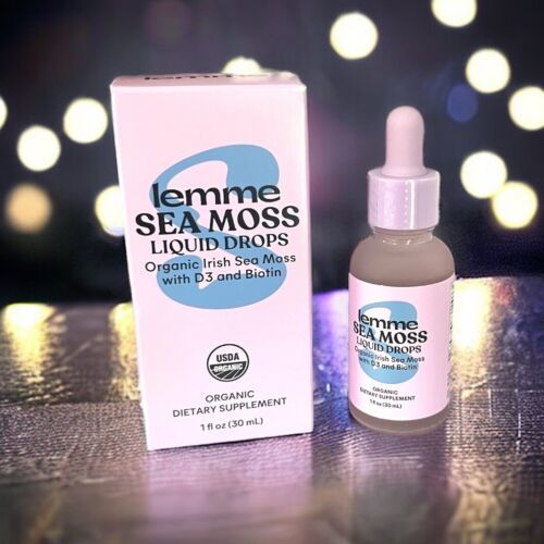 Primary image for Lemme Sea Irish Sea Moss Liquid Drops w/ D3 & Biotin Supplement 1 oz Exp 07/25