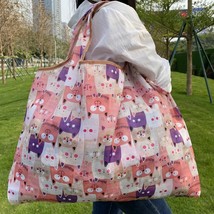 Large Capacity 20L Ripstop Fabric Tote Bag Reusable Shopping Bag Nice Printing E - £117.66 GBP