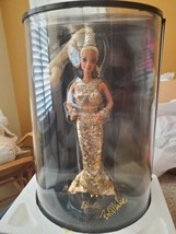 Bob Mackie Gold Barbie 1990 - New - Never Removed from Case- IOB  - £93.24 GBP