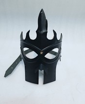 Medieval Knight Black Mask Nautical Collectible, Accessories Costume Helmet LARP - £75.92 GBP