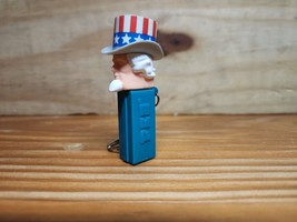 Vintage Uncle Sam Pez Keychain Miniature 1998 Collectible Pez - £5.07 GBP