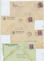 4 Illinois Hotel Covers 1930's Nelson Orlando Parkside Fox Hotels - $17.82