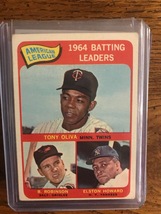 American League Batting Leaders 1965 Topps Baseball Card (1158) - £4.68 GBP