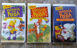 (3) Winnie the Pooh VHS Sing a Song, Spookable Pooh, Sing a Song with Ti... - £11.56 GBP