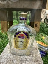 Vintage Crown Royal &quot;Empty&quot; Clear Bottle 750 mL - £15.09 GBP