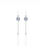 GIGAJEWE Tassels Earrings Moissanite White D NovaColor VVS1 S925 Silver ... - $50.89+