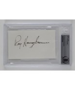 Ray Harryhausen Signed Slabbed 3x5 Index Card Dynamation Animator Becket... - $197.99