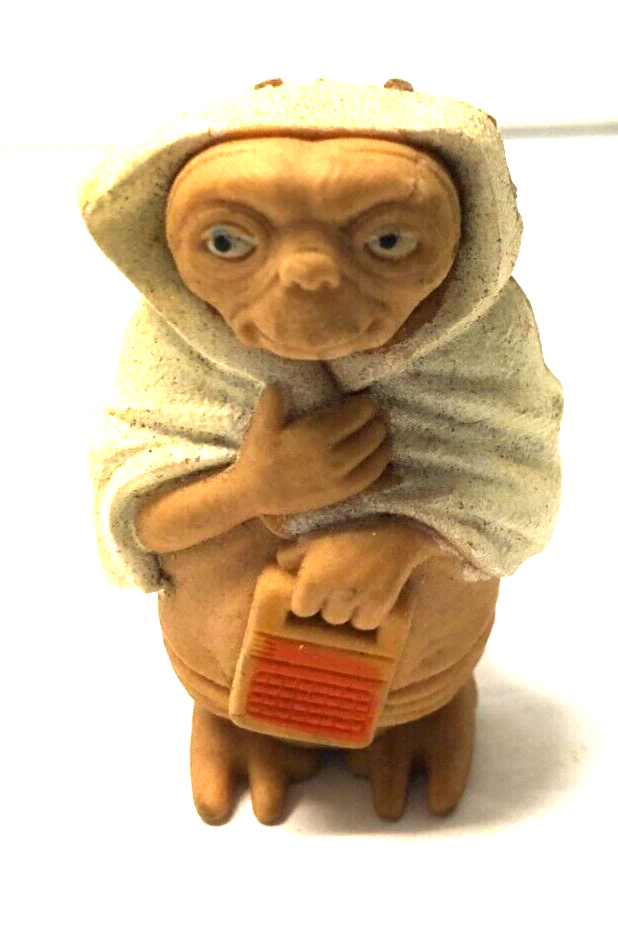 E.T. ET With Speak and Spell 1 3/4&quot; VINTAGE Figure Cake Topper - $4.95