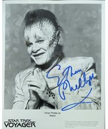 Star Trek Voyager Ethan Phillips as Nellix 1994 autographed10 x 8 B&amp;W photo - £15.76 GBP