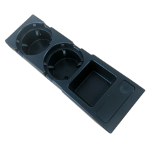 For BMW E46 Black 2pc Front Center Console Drink Cup Holder Replaces 511... - $23.37