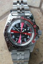 Russian Mechanical Automatic Wrist Watch Vostok Amphibian Diver 110650 - £98.86 GBP