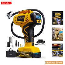 Compact 21V Tire Inflator with Digital Gauge - Quick Charge for On-the-G... - $108.85