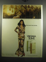 1972 Virginia Slims Cigarettes Ad - During 1890&#39;s, everybody wanted to know - £14.60 GBP