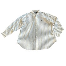 Polo by Ralph Lauren Andrew Stripe Long Sleeve Button-Down Dress Shirt S... - $58.05