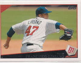 Francisco Liriano Mariners Pitcher 2009 Topps Card # 105 Near / Mint - $1.78