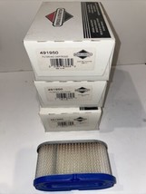 Briggs &amp; Stratton 491950 Lot Of 3 Air Filters OEM NOS - £15.83 GBP