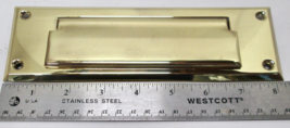 New Old Stock Baldwin USA Wrought Brass 8-1/4&quot; Letter Box Plate - $16.88 CAD