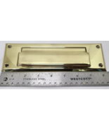 New Old Stock Baldwin USA Wrought Brass 8-1/4&quot; Letter Box Plate - $16.73 CAD