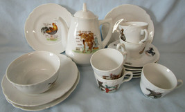 Germany 1920&#39;s Childs Dishes, Teapot, Total of 16 Items - £38.74 GBP