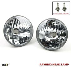 RAYBRIG Chrome Round Headlight Lamp For Nissan Suzuki Jimny SJ410 SJ413 DHL - £157.19 GBP