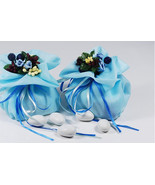 5pieces Blue Color Gift Bags, Fall in Love Favor Bags, Personalized Wedd... - $5.90