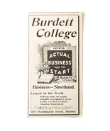 Burdett Business College 1897 Advertisement Victorian Boston School ADBN... - €17,16 EUR