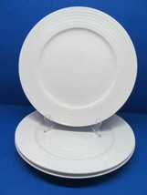 Mikasa Swirl White 11&quot; Dinner Plates Bundle of 3 Bone China - £30.66 GBP