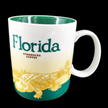 Starbucks Collector Series 16 Oz Florida Coffee Mug Cup Alligator Tea 2010 - £14.12 GBP