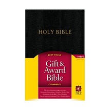 Holy Bible: New Living Translation, Gift &amp; Award Bible, Black, Imitation Leather - £9.72 GBP