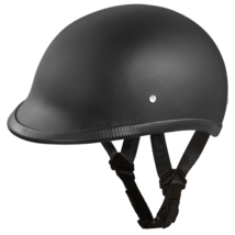 Daytona Matte Dull Black Hawk Polo Jockey Motorcycle Helmet (2XS - XL) - $91.95