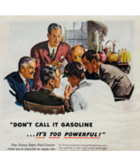 1944 Texaco Gas And Oil Advertisement WW2 Era Fire Chief Gasoline E90E2 - $552.13 MXN