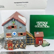 Dept 56 BLUE STAR ICE CO 1993 New England Village 56472 Christmas With L... - $58.04