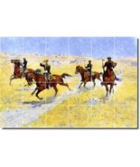 Frederic Remington Western Painting Ceramic Tile Mural BTZ07344 - €209,68 EUR+