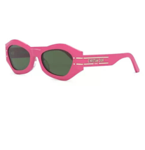 New Christian Dior Signature B1U 73C0 PINK/GREEN Lens Authentic Sunglasses 55-20 - £239.16 GBP